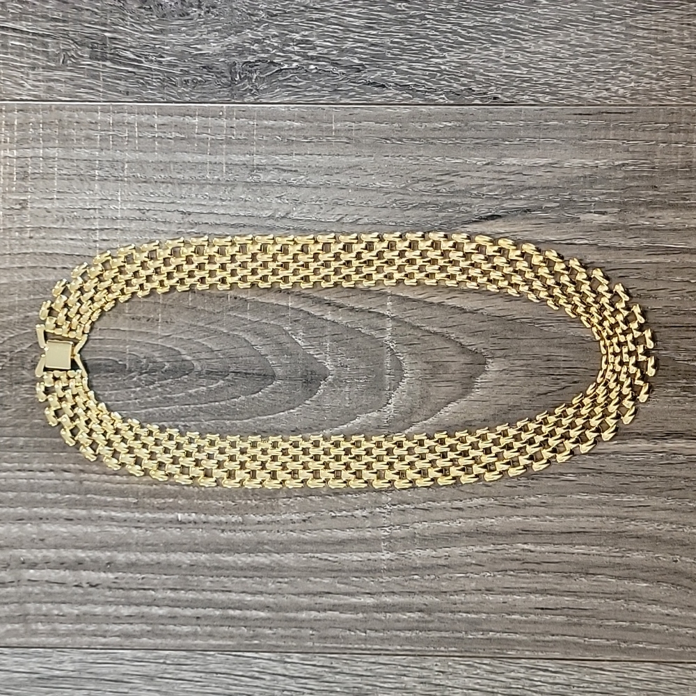 Vintage Premier Designs Goldtone Link Necklace